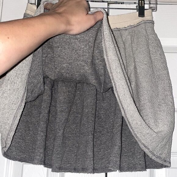 CLaeson MIDI Mini Skirt with pockets, Gray, tweed look, boho, Medium M, NWT - Picture 4 of 8